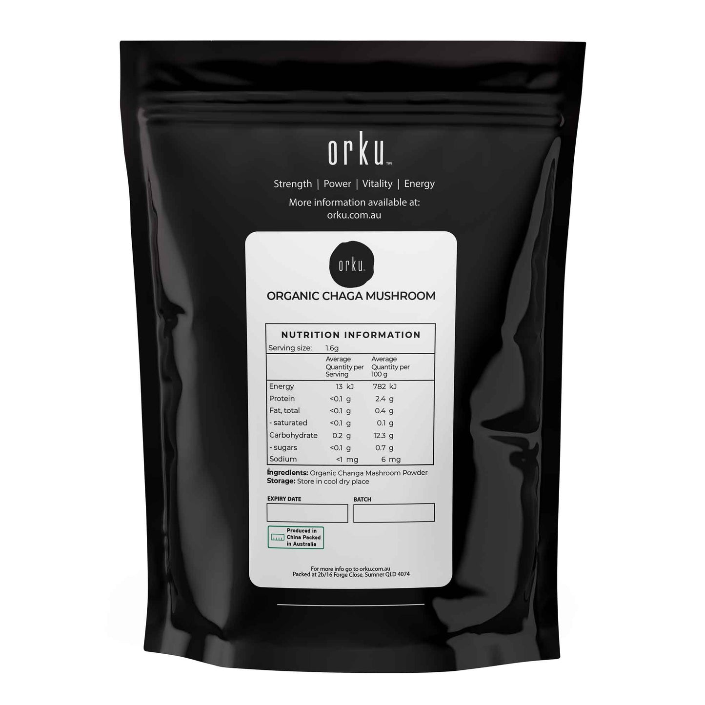 2Kg Organic Chaga Mushroom Powder - Supplement Inonotus Obliquus Health Food-1